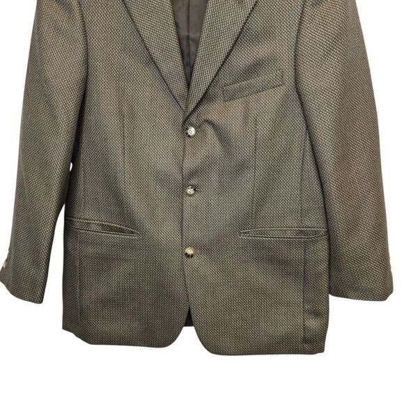 Bert Pulitzer Men's 40R Woolblend Brown Blazer Sport Coat - Picture 3 of 16